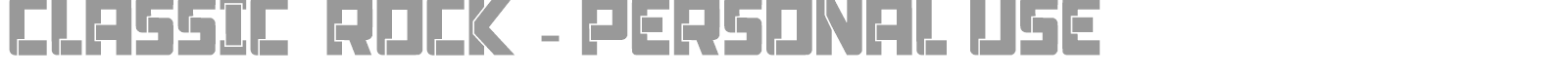 Classic Rock font preview
